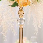 Classic Floral Riser - Gold closeup on Stem