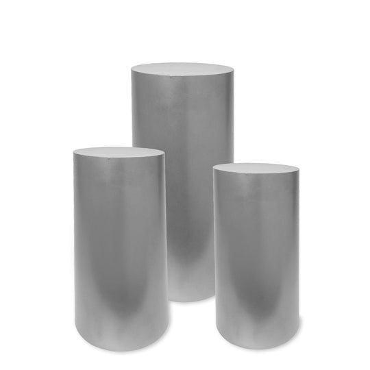 Economy Event Pillar 3 Piece Set - Silver