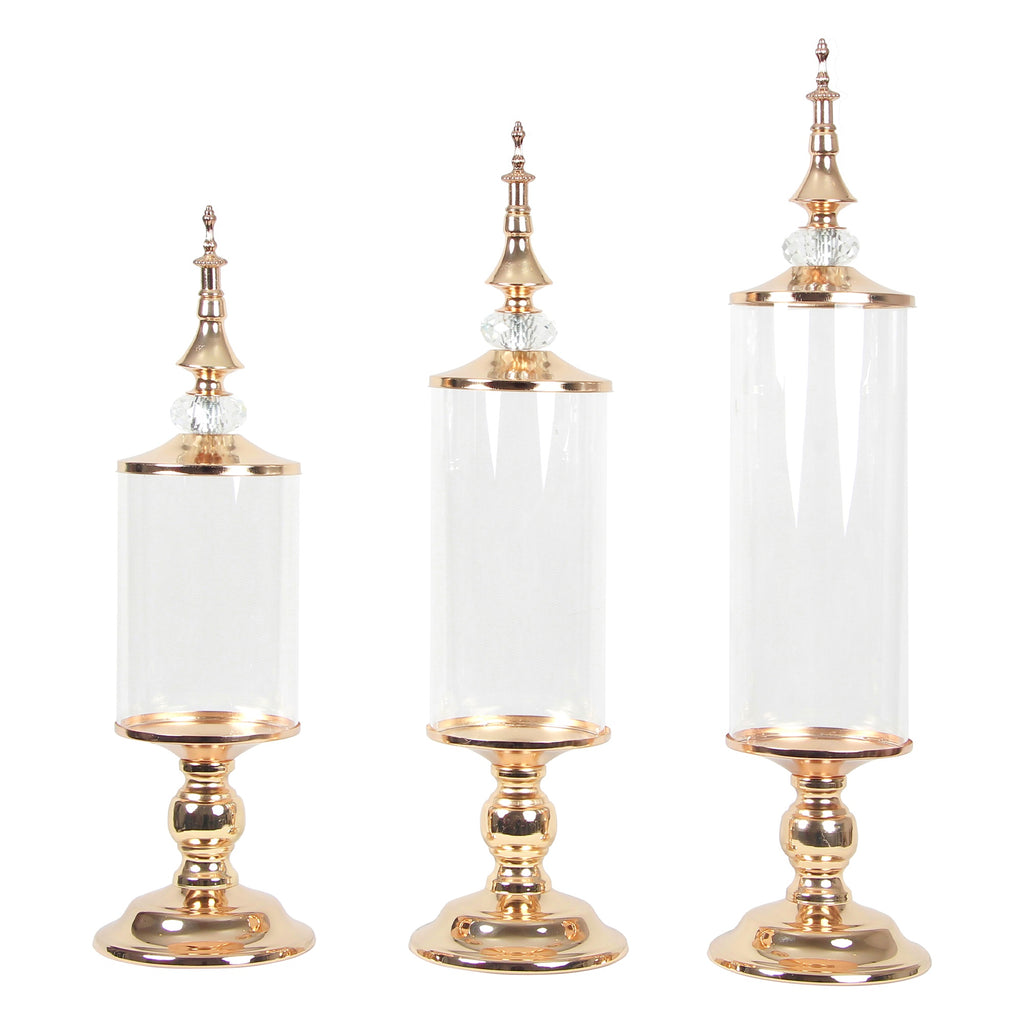 Olive Candy Jar Set - Gold - Events and Crafts-Events and Crafts