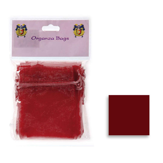 Extra Small Organza Bag - Burgundy