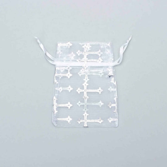 Extra Small Organza Bag - Cross Pattern