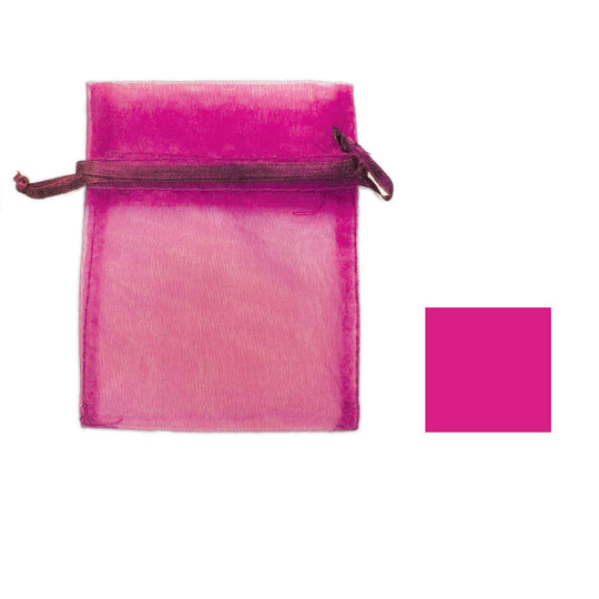 Extra Small Organza Bag - Fuchsia