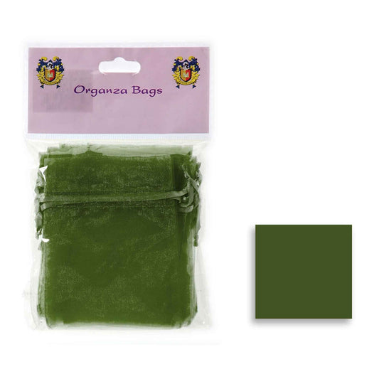 Small Organza Bag - Forest Green