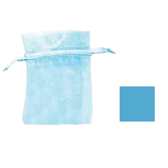 Medium Organza Bag - Blue