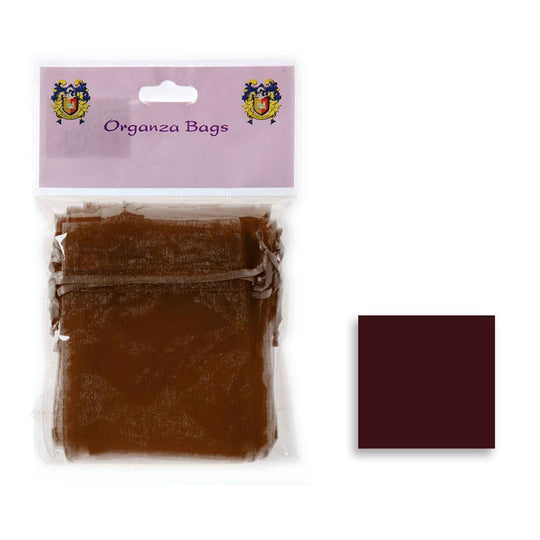 Medium Organza Bag - Brown
