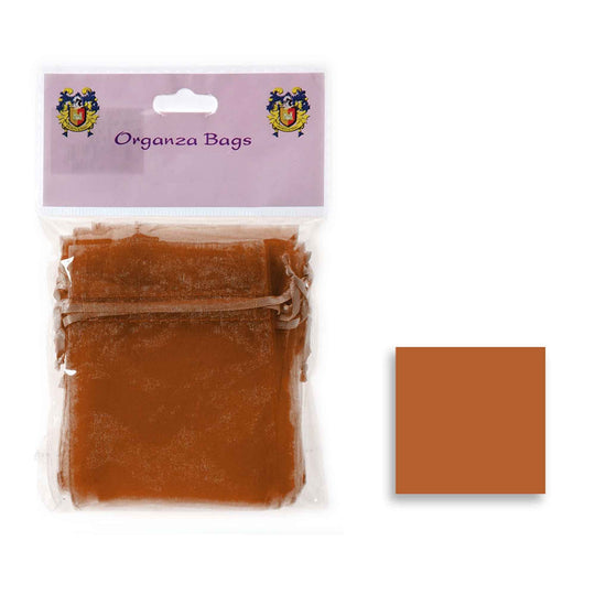 Medium Organza Bag - Coffee