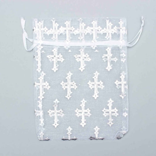 Medium Organza Bag - Cross Pattern