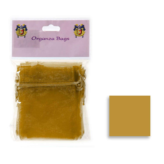 Medium Organza Bag - Gold