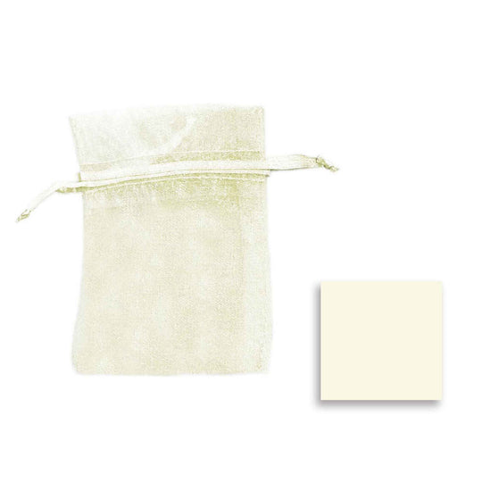 Medium Organza Bag - Ivory