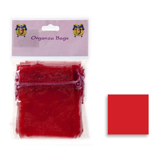 Medium Organza Bag - Red