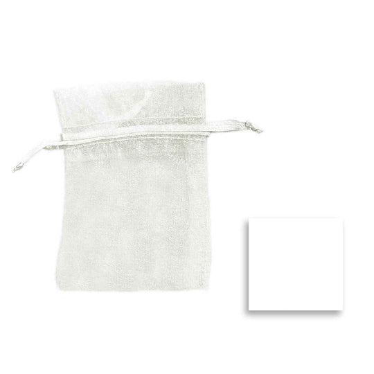 Medium Organza Bag - White