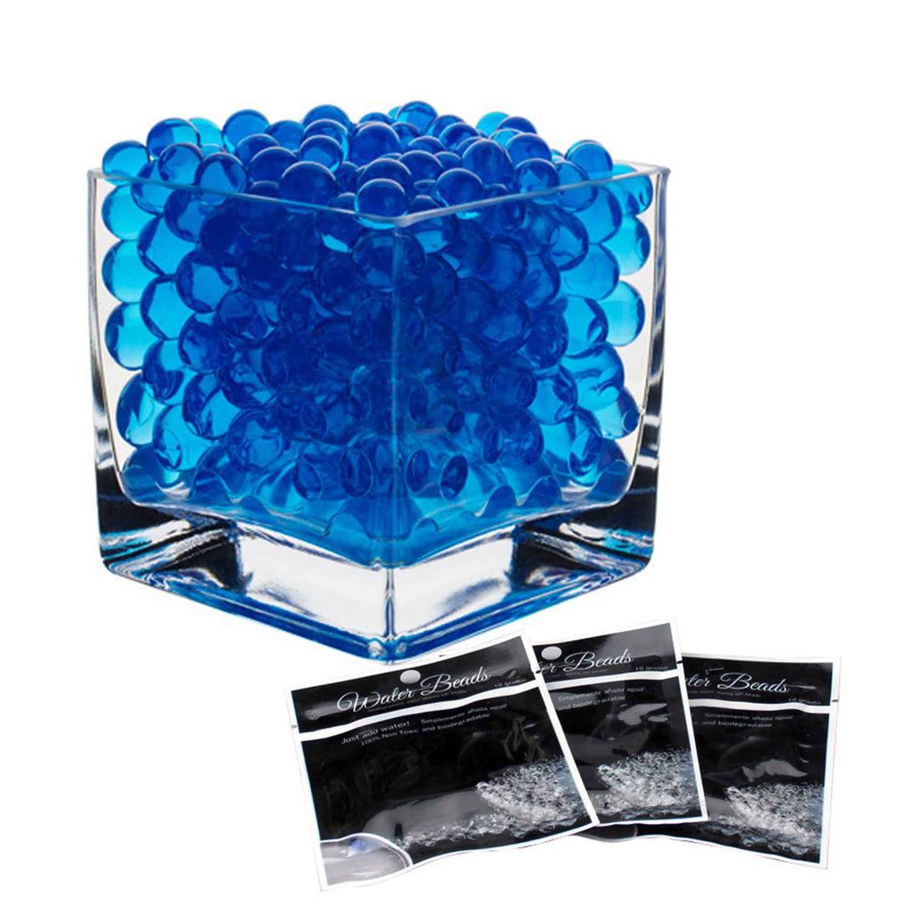 Blue Jelly Decor, Gel Water Beads - 1 Pound Bag