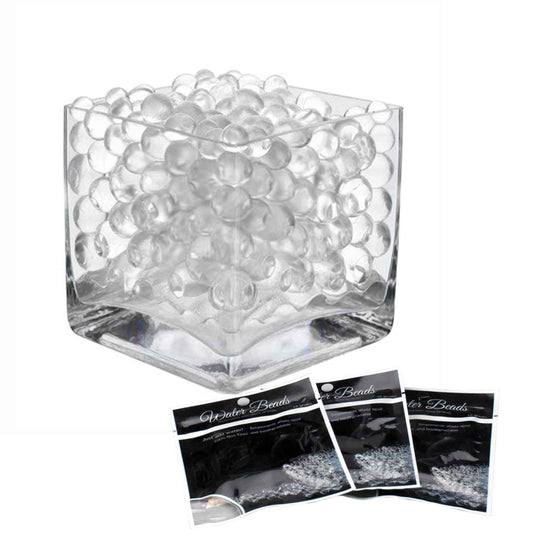 Jelly Water Beads 0.75" 48 Bags - Clear