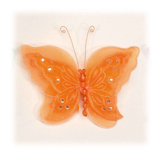 10 Inch Craft Butterfly - Orange
