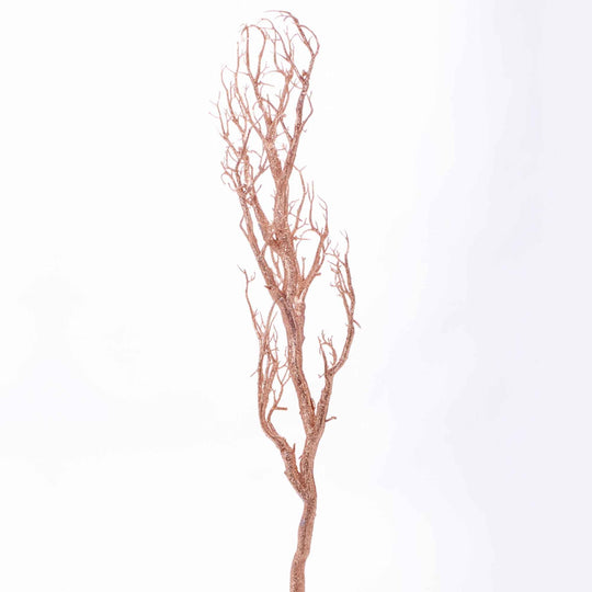 Faux Glitter Manzanita Branch - Rose Gold