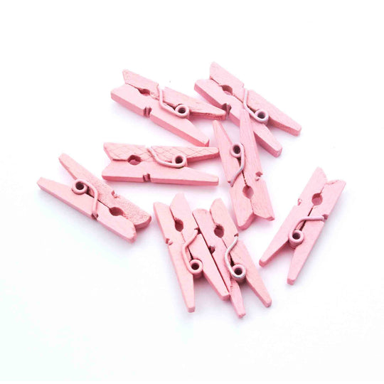 Mini Clothespins - Pink