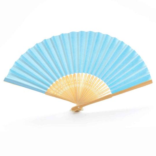 Paper Hand Fan - Blue