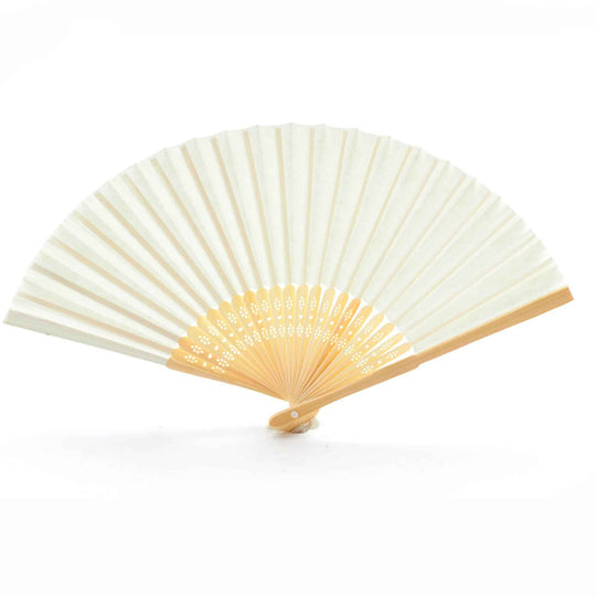 Paper Hand Fan - Ivory