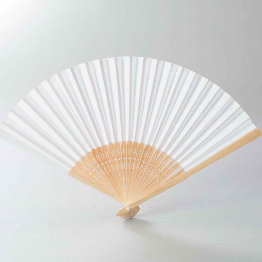 Paper Hand Fan - White