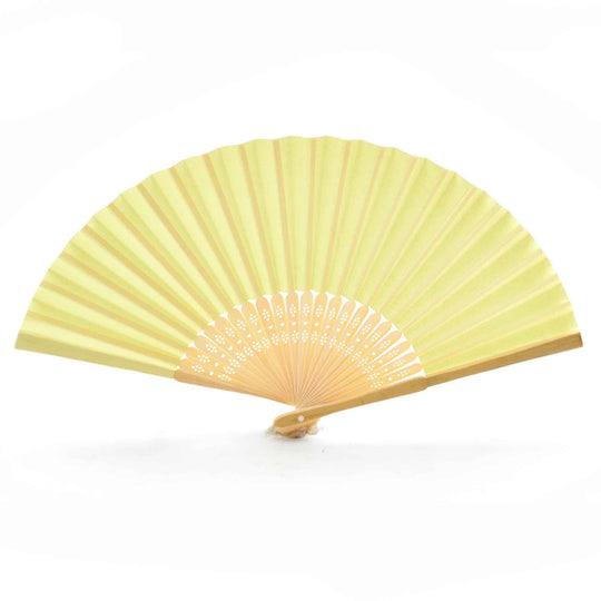 Paper Hand Fan - Yellow