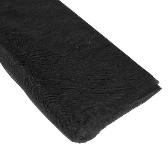 Glitter Tulle Bolt 54" x 10 yards - Black