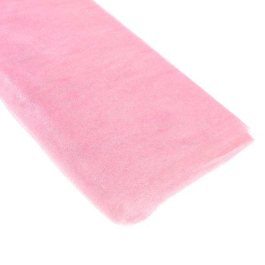Glitter Tulle Bolt 54" x 10 yards - Pink