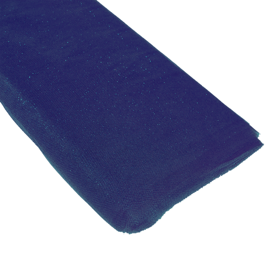 Glitter Tulle Bolt 54" x 10 yards - Royal Blue