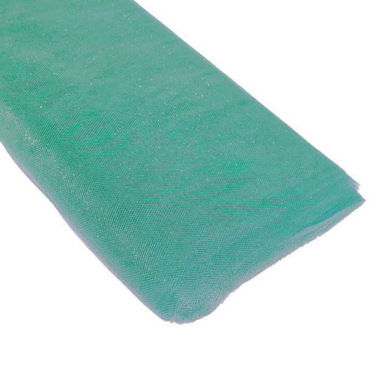 Glitter Tulle Bolt 54" x 10 yards - Turquoise