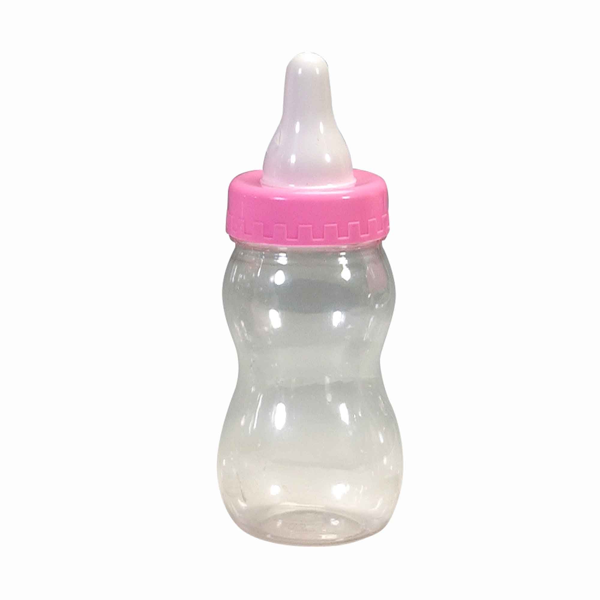 Pink Baby Bottle Bank 4 1/4in x 11 1/8in