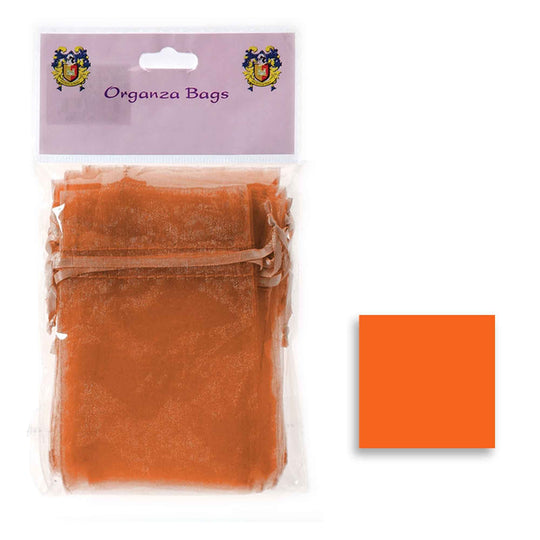 Large Organza Bag - Orange