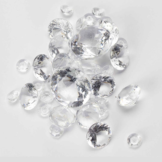 Assorted Clear Acrylic Jewels