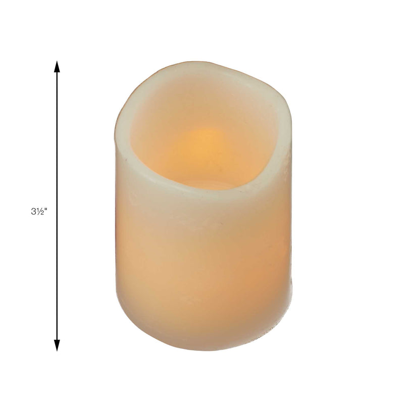 LED 3.5 Inch Pillar Candle Pack of 12 - Events and Crafts-Events and Crafts