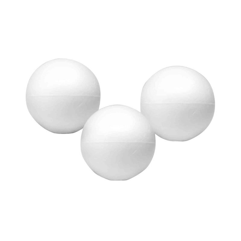 Styrofoam Balls - 3 White Balls