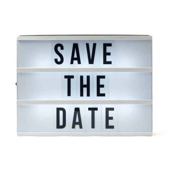 Cinema Marquee Light Box with Letters