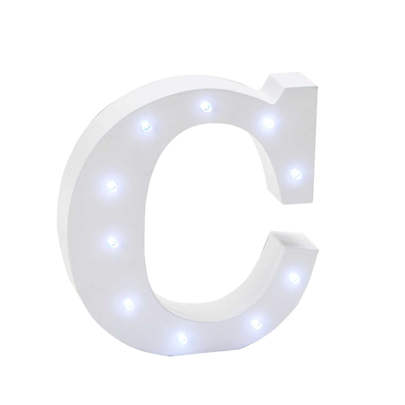 Vintage LED Marquee Letter C - Events and Crafts