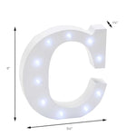 Vintage LED Marquee Letter C - Events and Crafts