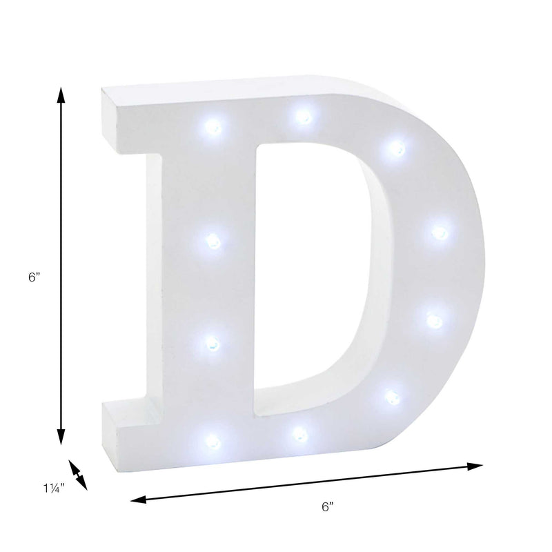 Vintage LED Marquee Letter D - Events and Crafts