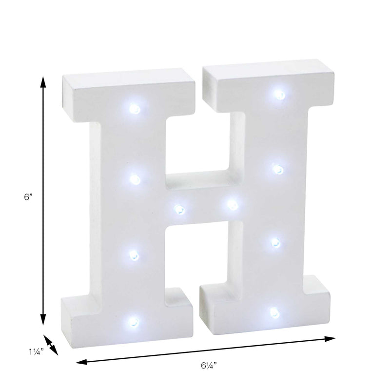 Vintage LED Marquee Letter H - Events and Crafts