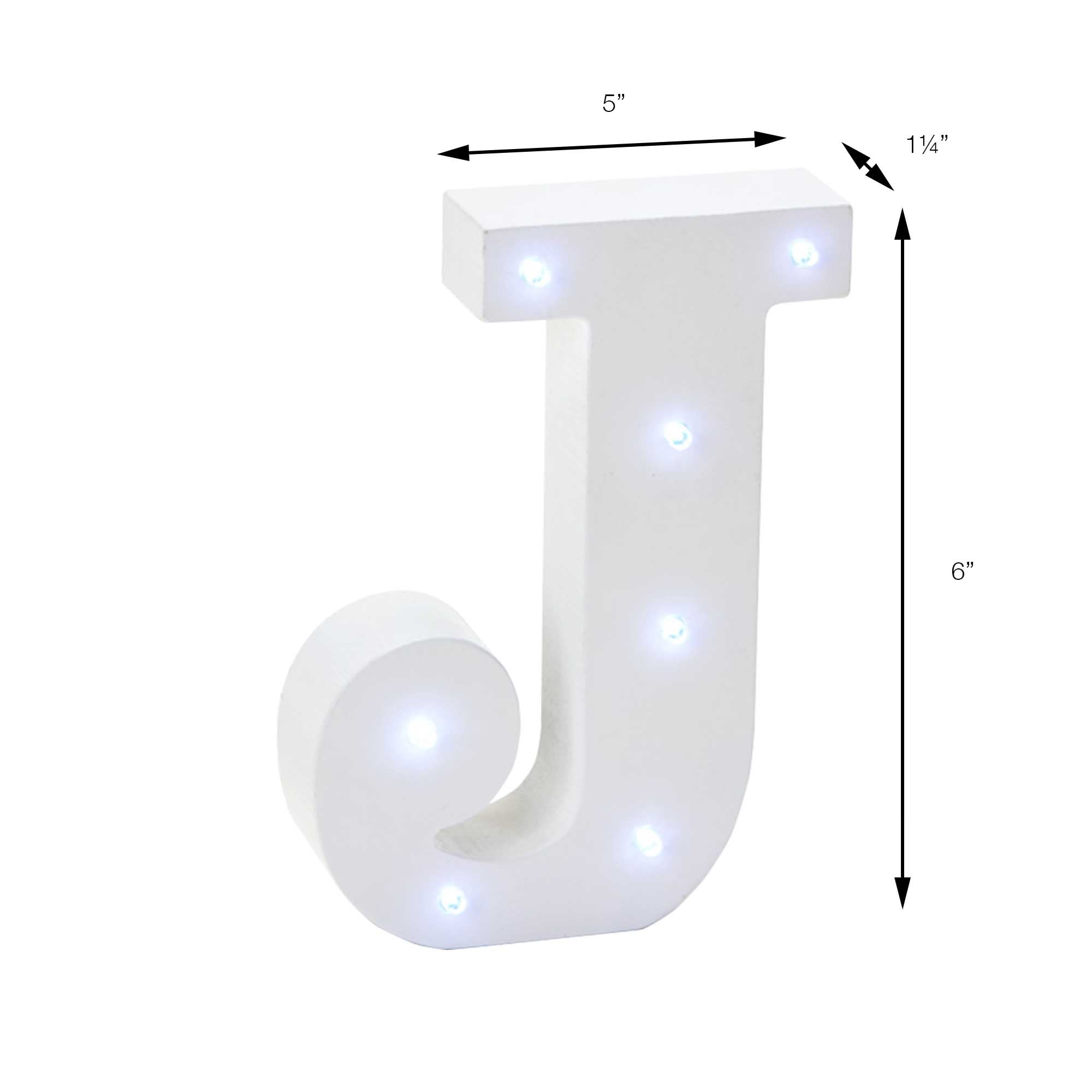 Events and Crafts | Vintage LED Marquee Letter J