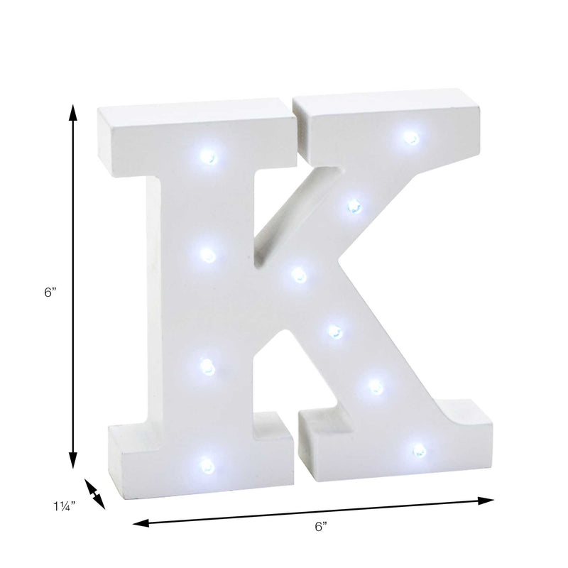 Vintage LED Marquee Letter K - Events and Crafts