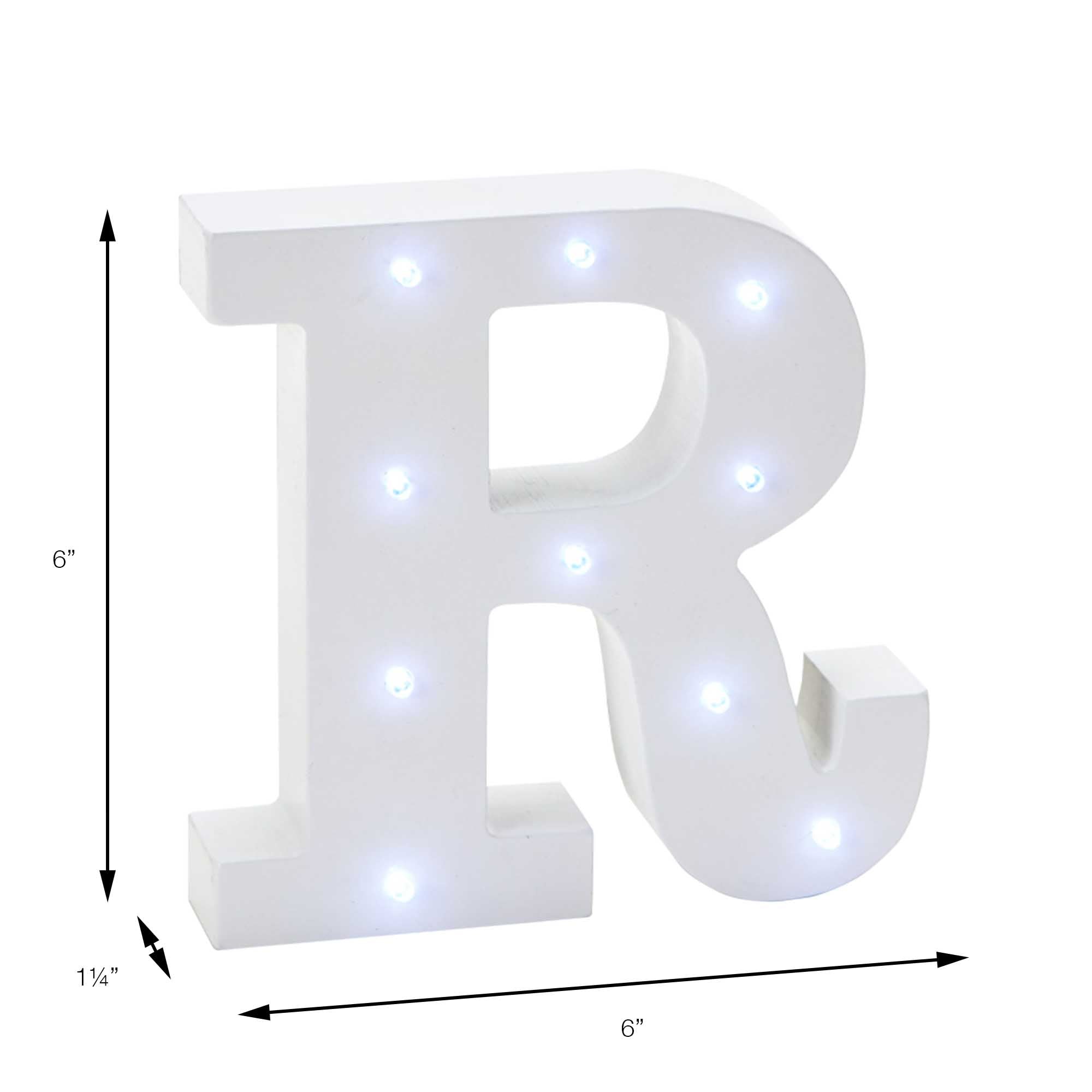 Events and Crafts | Vintage LED Marquee Letter R