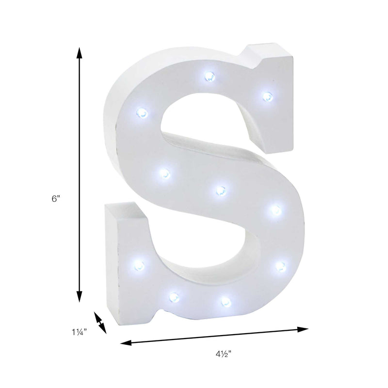 Vintage LED Marquee Letter S - Events and Crafts