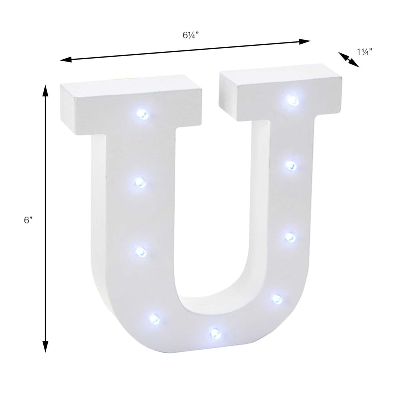 Vintage LED Marquee Letter U - Events and Crafts
