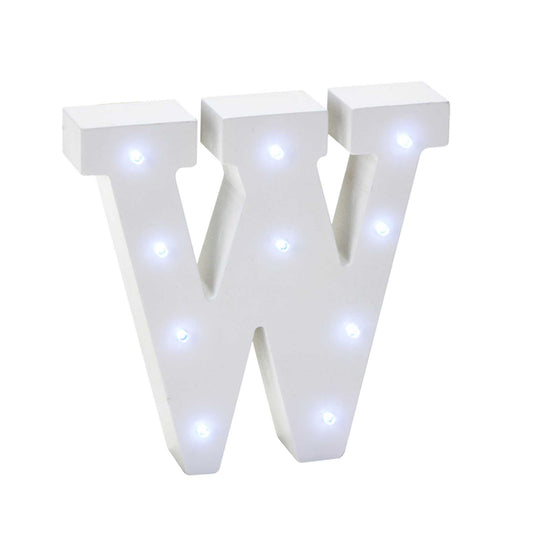 Vintage LED Marquee Letter W