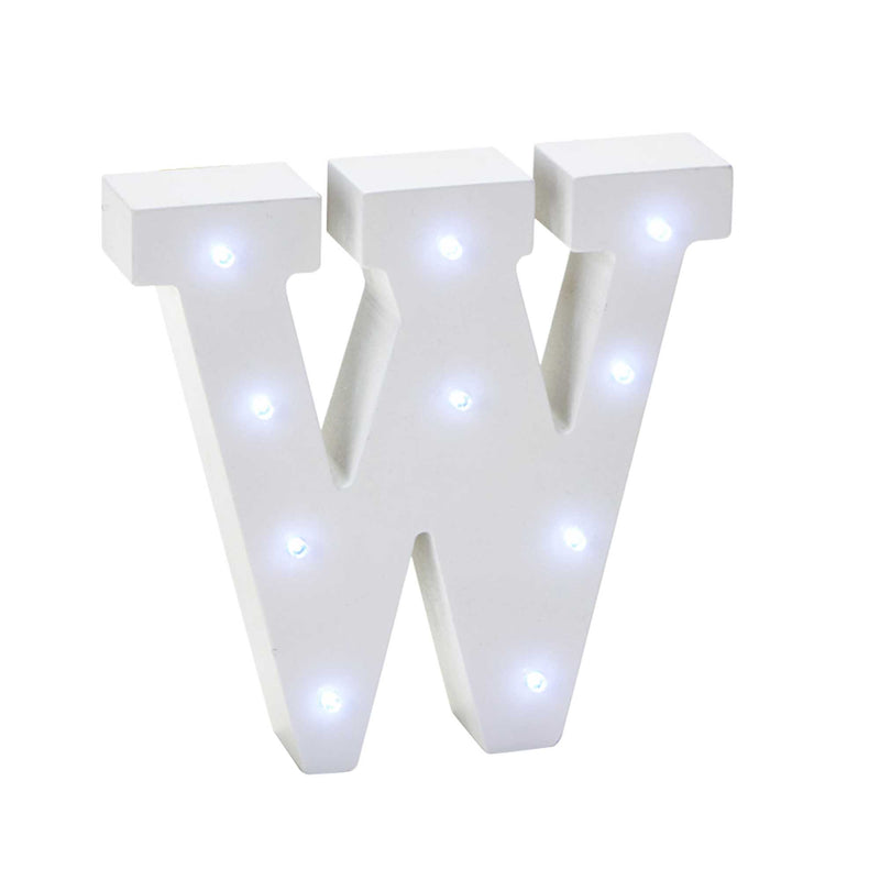 Vintage LED Marquee Letter W - Events and Crafts
