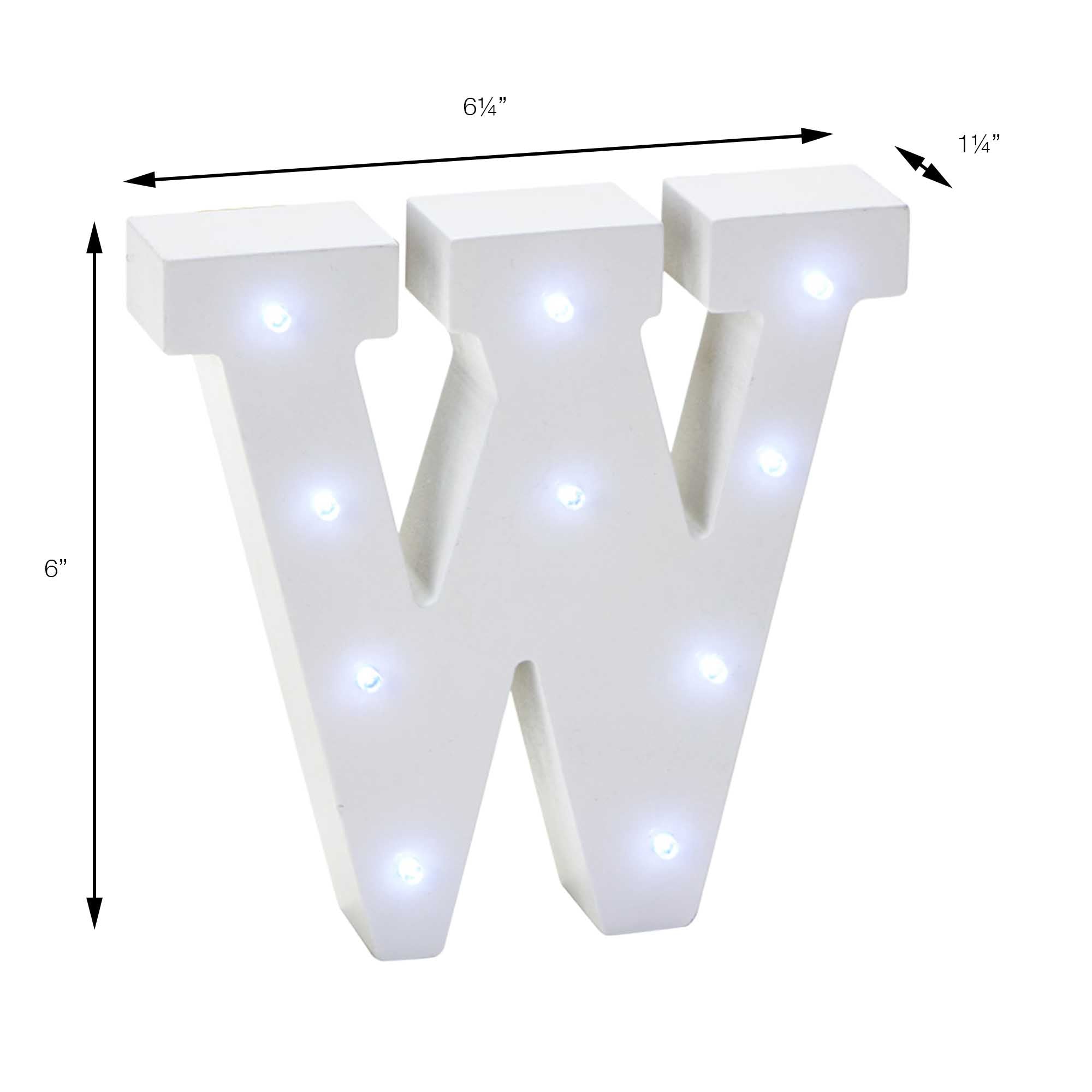 Events and Crafts | Vintage LED Marquee Letter W