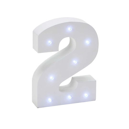 Vintage LED Marquee Number 2
