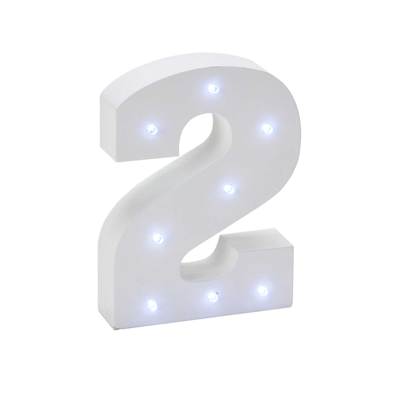 Vintage LED Marquee Number 2 - Events and Crafts