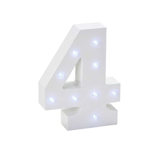 Vintage LED Marquee Number 4