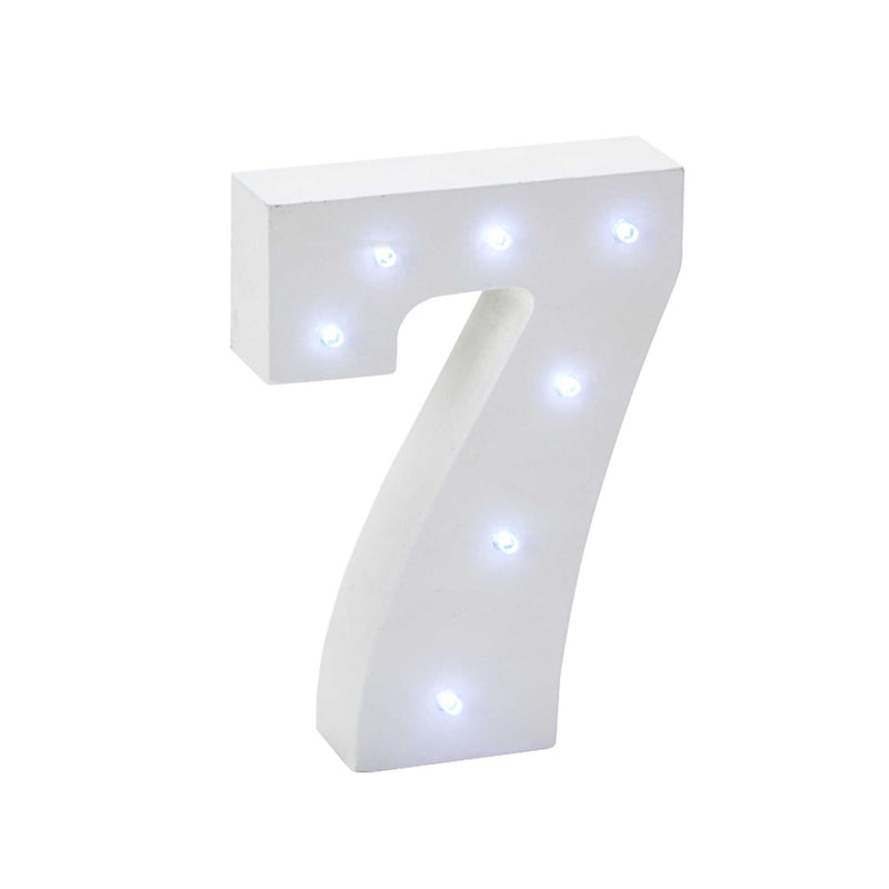 Vintage LED Marquee Number 7 - Events and Crafts